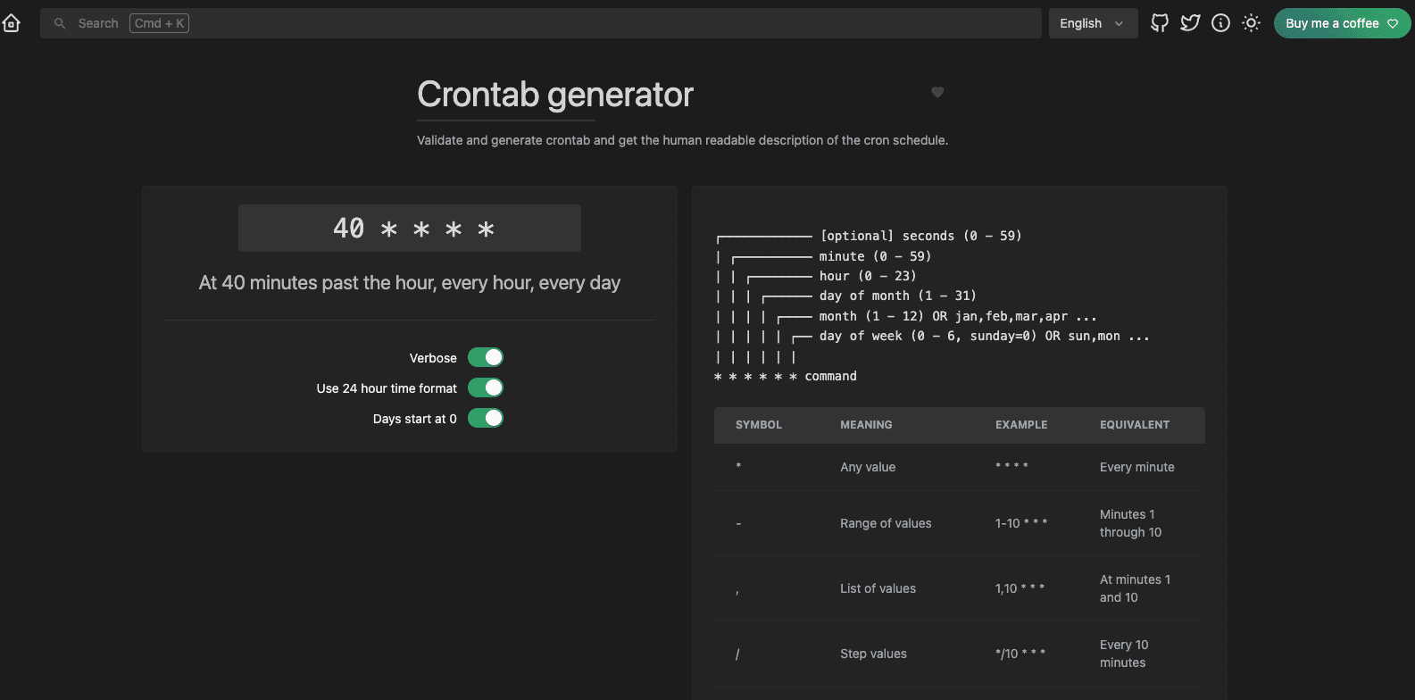 Daily Hack #day27 - Crontab Generator