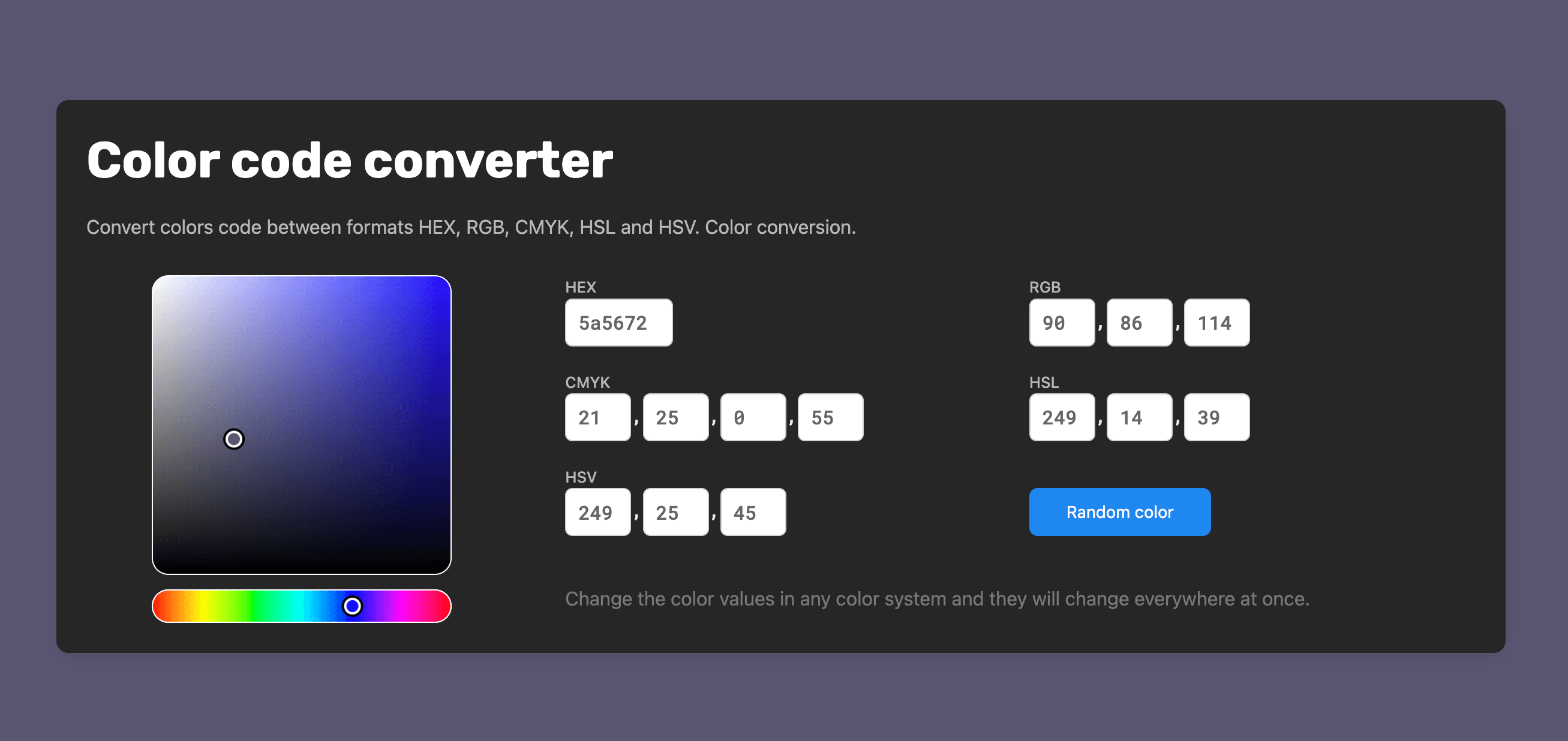 Daily Hack #day33 - Color Code Converter