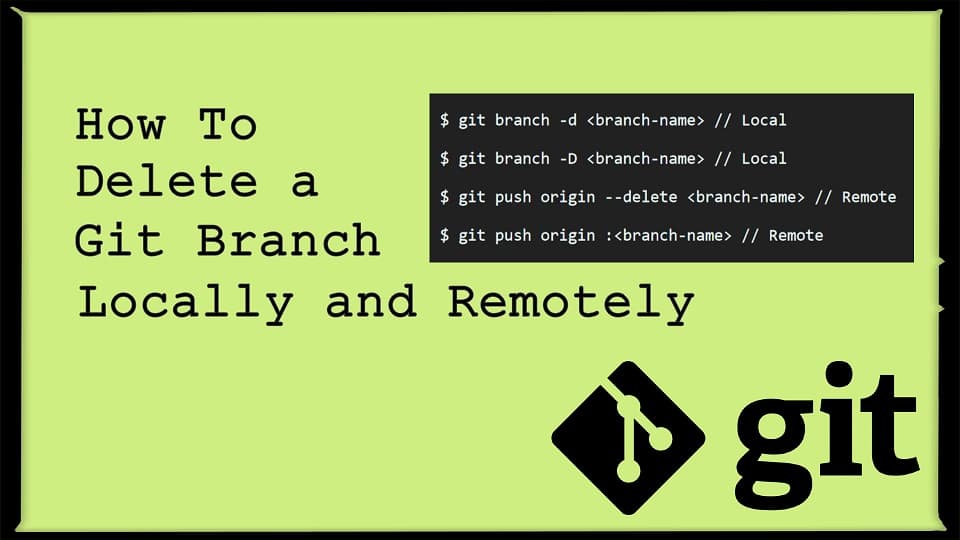 How to remove a local Git branch